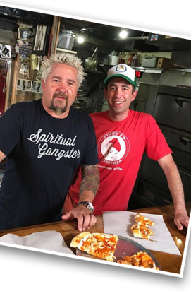 Pinky G's featured on Diner's, Drive-in's and Dives